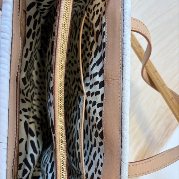 Kate Spade LIMITED EDITION Vintage White Straw Handbags $250 MSRP - Picture 9 of 13